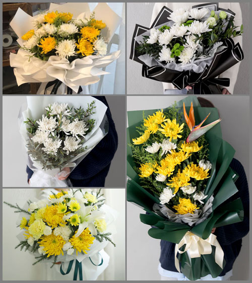 山东青岛平度市南村镇白河庙村白事花束代送